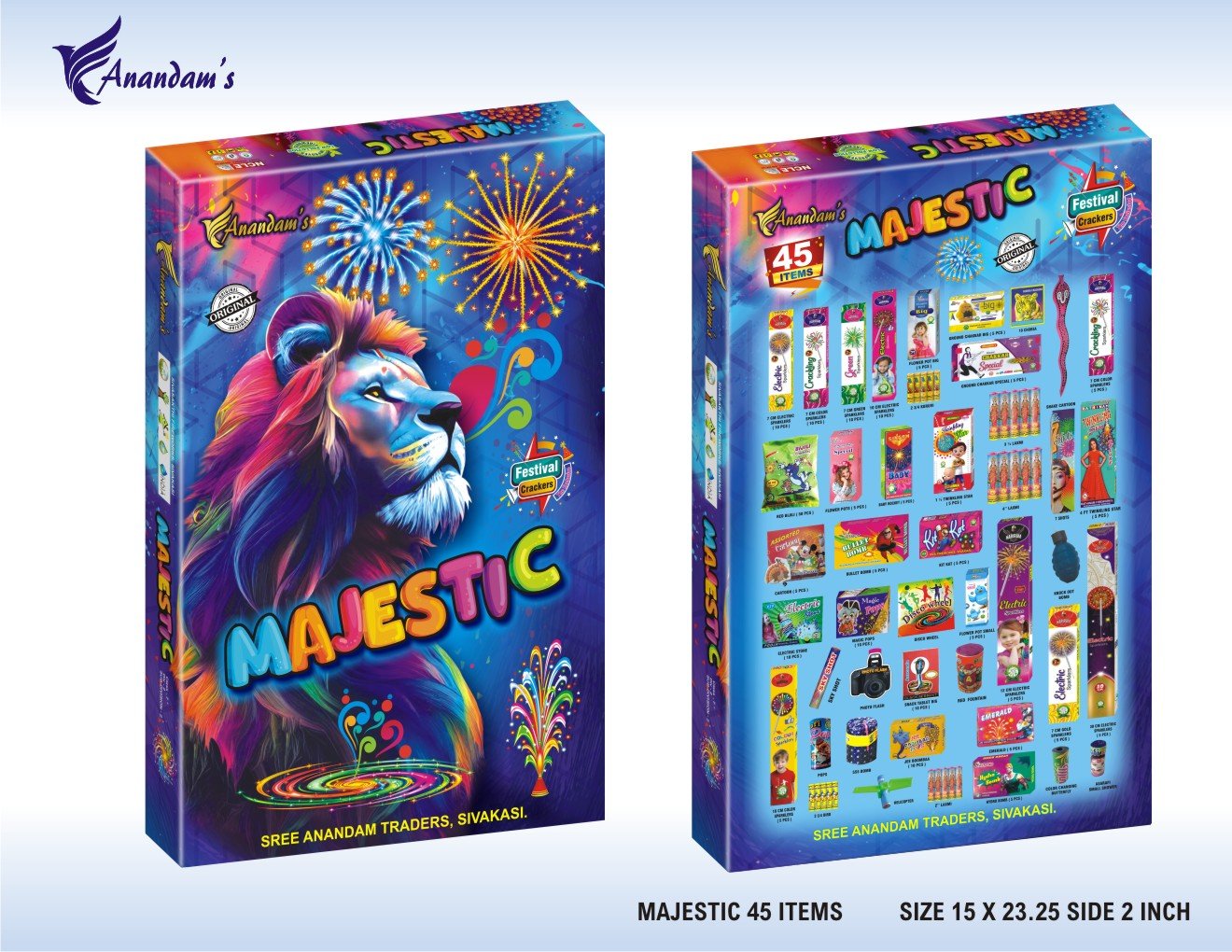 inba Crackers MAJESTIC 45 Items Gift Pack